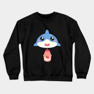 strawberry shark Crewneck Sweatshirt